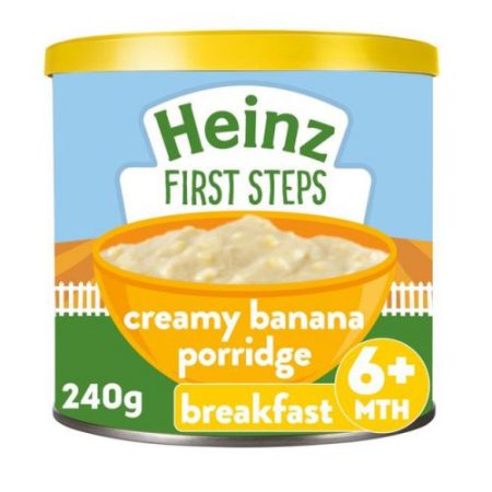 HEINZ FIRST STEPS CREAMY BANANA PORRIDGE 240G
